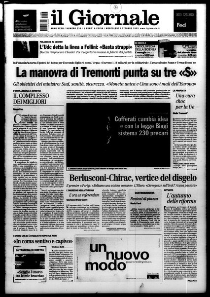 Il giornale : quotidiano del mattino